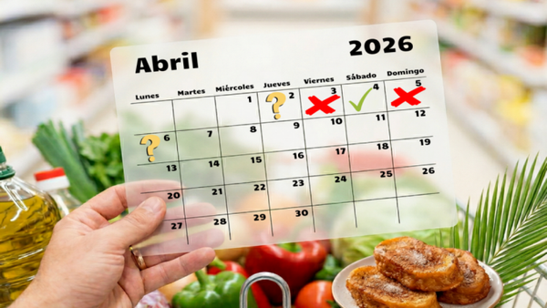 Horario de supermercados en Semana Santa 2026: ¿Qué días abren en cada comunidad?