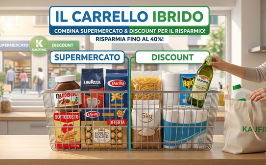 La regola del "Carrello Ibrido": Come combinare Supermercato e Discount per abbattere lo scontrino del 40%