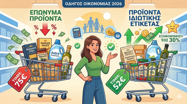 Ιδιωτική Ετικέτα vs. Επώνυμα Προϊόντα: Πώς να εξοικονομήσετε έως και 30% στο σούπερ μάρκετ