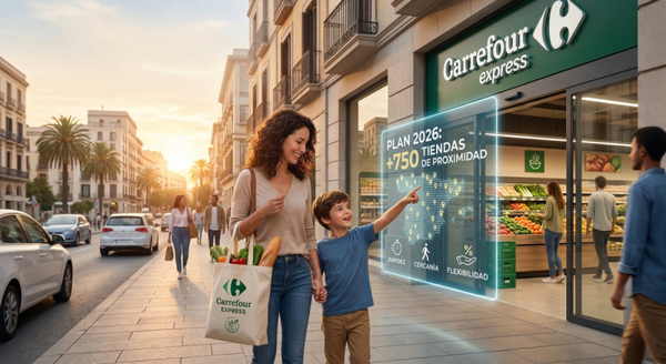 Carrefour cambia de estrategia en 2026: Apuesta por tiendas pequeñas y abrirá 750 nuevos locales