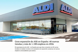 Gran expansión de Aldi en España: 40 nuevas tiendas y más de 1.100 empleos en 2026
