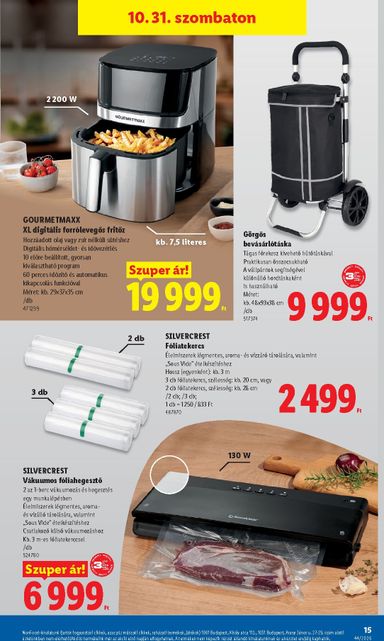 Akciós újság Lidl - Lidl - Nonfood érvényes 10.29.-tól 11.04.-ig - 15 oldal