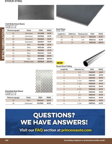 Flyer Princess Auto - Princess Auto - Metal Fabrication valid since 04-21 until 12-31 - page 57