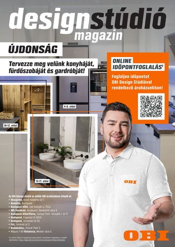 Akciós újság OBI - OBI - Designstúdió magazin érvényes 01.08.-tól 12.31.-ig - 1 oldal
