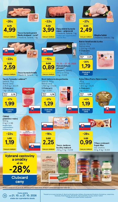Leták Tesco - Tesco supermarket od 21.10. do 27.10. - strana 18