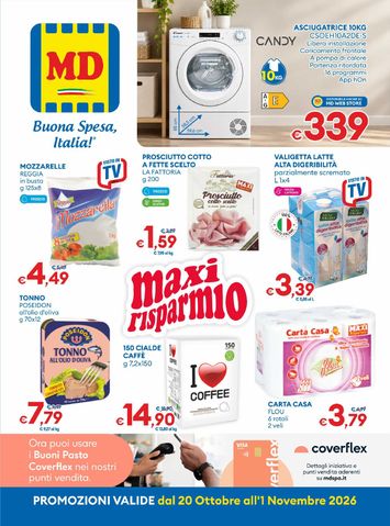 Volantino MD - MD valido dal 20/10 al 01/11 - pagina 1