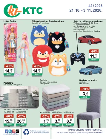 Katalog KTC - KTC - Igračke i Tekstil vrijedi od 21.10. do 03.11. - stranica 1