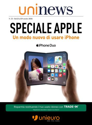 Volantino Unieuro - Unieuro - Speciale Apple valido dal 23/10 al 29/10 - pagina 1