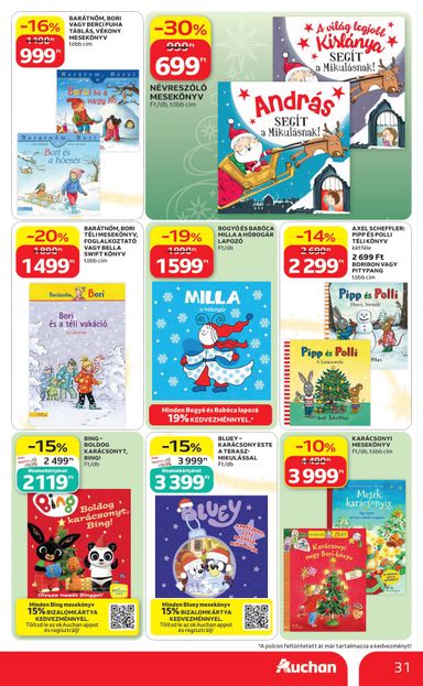 Akciós újság Auchan - Auchan Hipermarket érvényes 10.22.-tól 11.25.-ig - 31 oldal