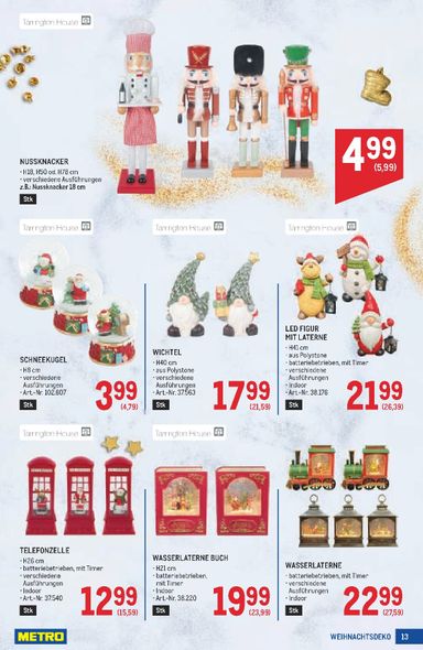 METRO-Flugblatt - Metro - Weihnachtsdeko gültig ab 15.10. bis 24.12. - seite 13