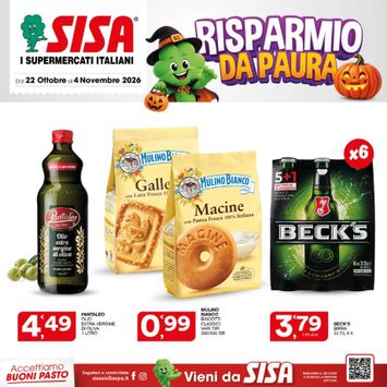 Volantino Sisa - Sisa valido dal 22/10 al 04/11 - pagina 1