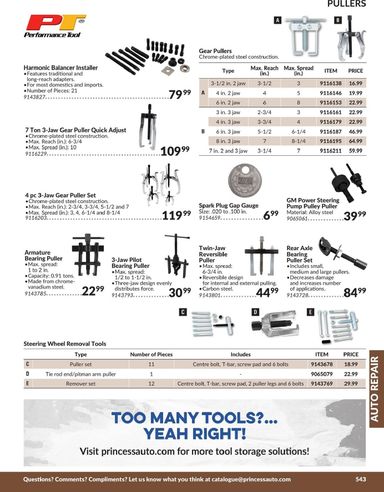 Flyer Princess Auto - Princess Auto - Auto Repair valid since 04-21 until 12-31 - page 79