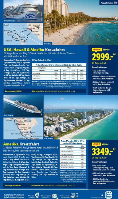 Lidl-Flugblatt - Lidl - Reise-Highlights gültig ab 14.10. bis 15.11. - seite 13