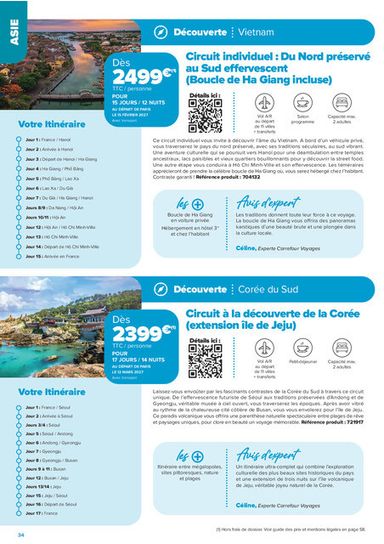 Catalogue Carrefour Market - Carrefour Market - Séjours & Circuits valable dès le 14/08 au 30/10 - page 34