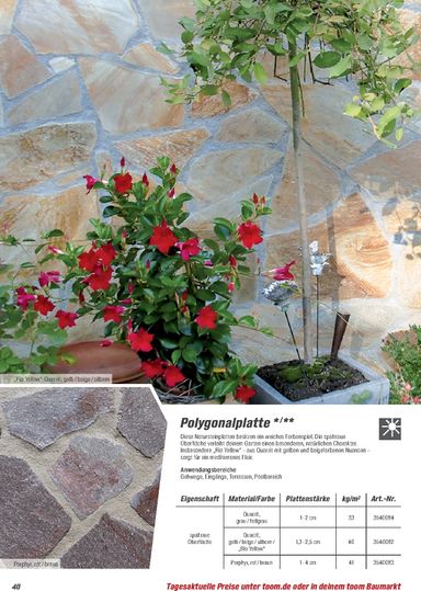 Prospekt toom - Toom - Gartenbaustoffe gültig ab 01.03. bis 31.12. - seite 40