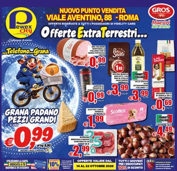 Volantino Pewex - Pewex City - Viale Aventino, Roma valido dal 14/10 al 22/10 - pagina 1