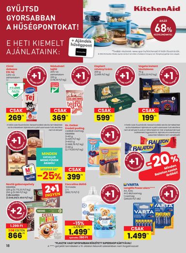 Akciós újság Spar - SPAR érvényes 10.22.-tól 10.28.-ig - 18 oldal