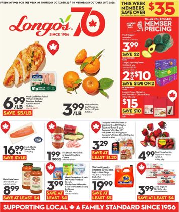 Flyer Longo's - Longo's valid since 10-22 until 10-28 - page 1