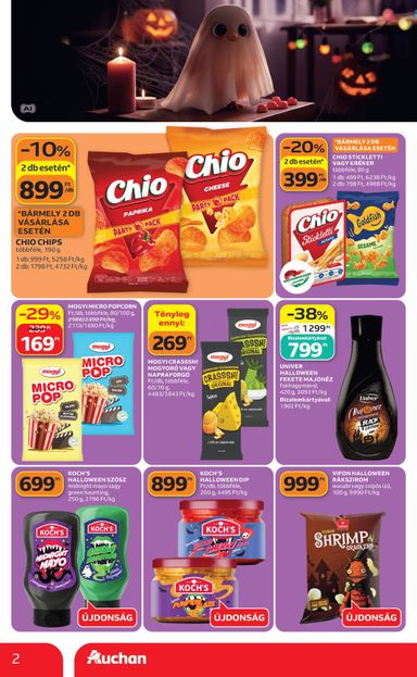 Akciós újság Auchan - Auchan - Halloweeni ajánlataink érvényes 10.22.-tól 10.28.-ig - 2 oldal
