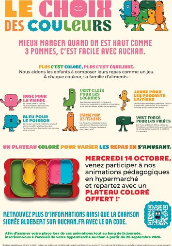 Catalogue Auchan - Auchan - Le choix des couleurs - Hypermarché valable dès le 08/10 au 11/10 - page 1