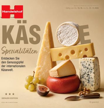 Prospekt Handelshof - Handelshof - Käse Spezialitäten gültig ab 15.10. bis 31.12. - seite 1