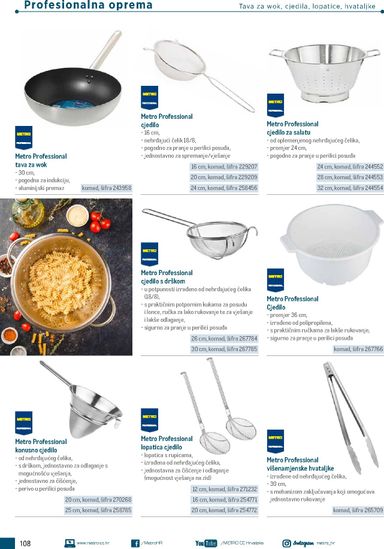 Katalog Metro - Metro - Poslovna rješenja - Trattoria vrijedi od 04.03. do 31.12. - stranica 108