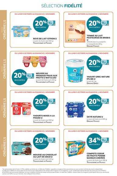 Catalogue Super U - Super U - Ma sélection Carte U valable dès le 05/10 au 01/11 - page 6