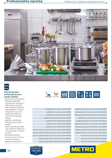 Katalog Metro - Metro - Poslovna rješenja - Trattoria vrijedi od 04.03. do 31.12. - stranica 105