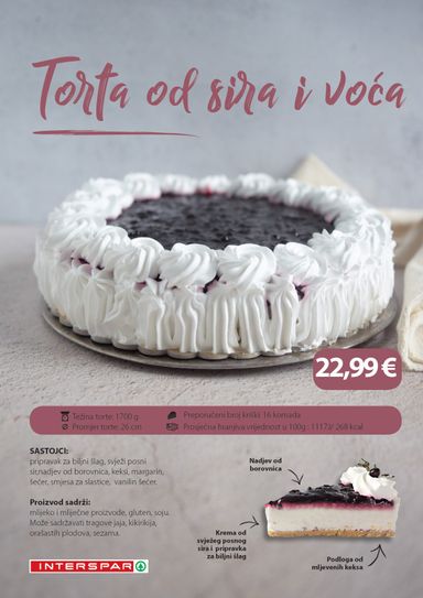 Katalog SPAR - SPAR - Torte vrijedi od 19.01. do 31.12. - stranica 3