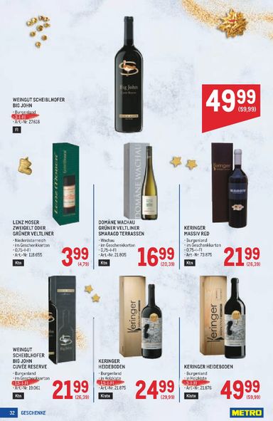 METRO-Flugblatt - Metro - Weihnachtsdeko gültig ab 15.10. bis 24.12. - seite 32