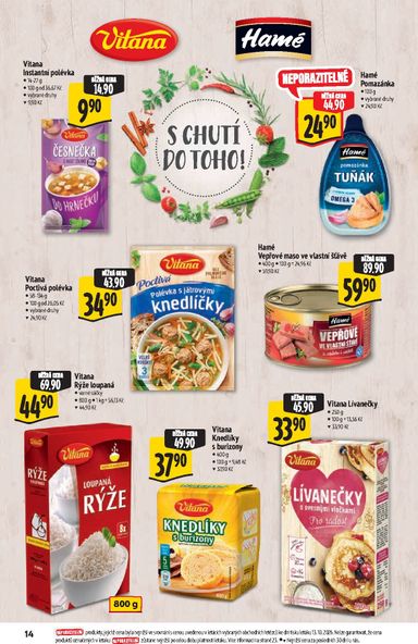 Leták Albert - Albert Hypermarket - Značková kvalita od 21.10. do 03.11. - strana 14