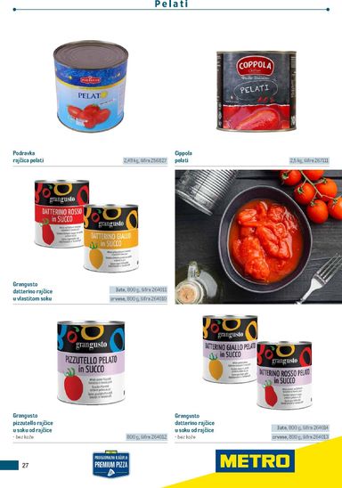 Katalog Metro - Metro - Poslovna rješenja - Pizzeria vrijedi od 06.07. do 31.12. - stranica 27