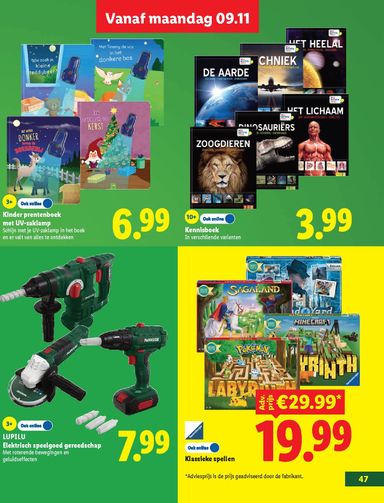 Folder Lidl - Lidl - Speelgoedboek van 09-10 tot 05-12 - side 47