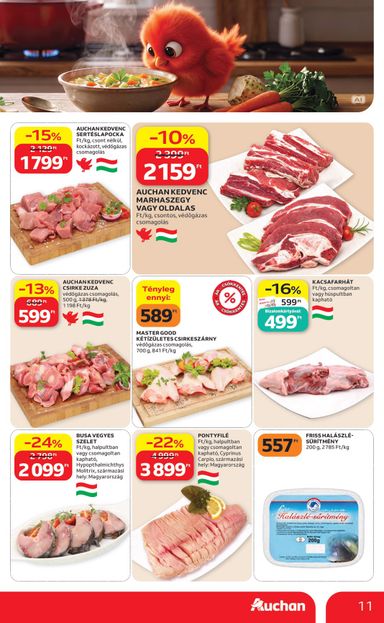 Akciós újság Auchan - Auchan Hipermarket érvényes 10.22.-tól 10.28.-ig - 11 oldal