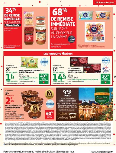 Catalogue Auchan - Auchan - 25 jours 2 hypers - Hypermarché valable dès le 03/11 au 08/11 - page 37