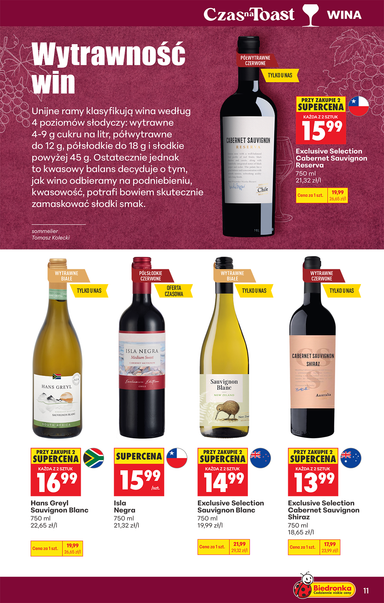 Leták Biedronka Poľsko - Biedronka Poľsko - Alkohol od 19.10. do 31.10. - strana 11