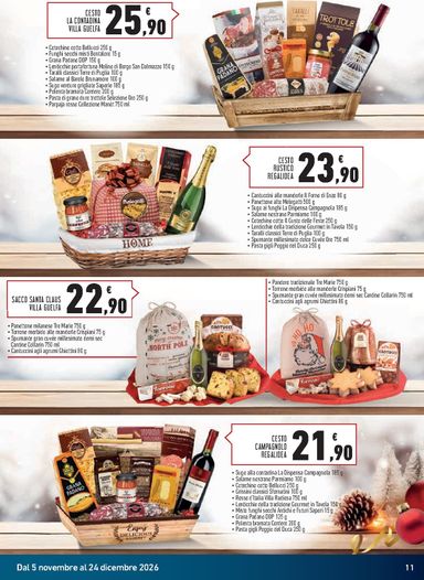 Volantino Spazio Conad - Spazio Conad - Ceste & vini valido dal 05/11 al 24/12 - pagina 11