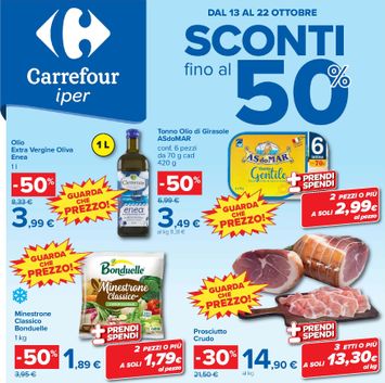 Volantino Carrefour - Carrefour valido dal 13/10 al 22/10 - pagina 1