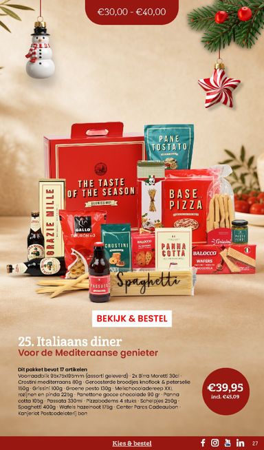 Folder Makro - Makro - Kerstpaketten catalogus van 20-10 tot 31-12 - side 27