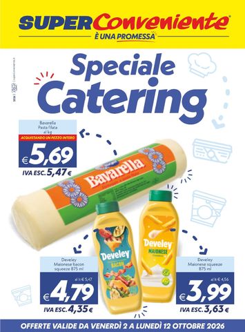Volantino Super Conveniente - Super Conveniente - Catering valido dal 02/10 al 12/10 - pagina 1