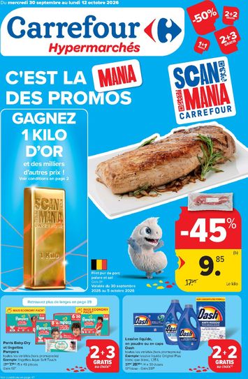 Folder Carrefour - Carrefour van 30/09 tot 12/10 - side 1