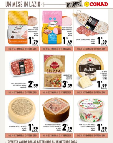 Volantino Conad Superstore - Conad Superstore - Un Mese in Lazio valido dal 01/10 al 31/10 - pagina 2