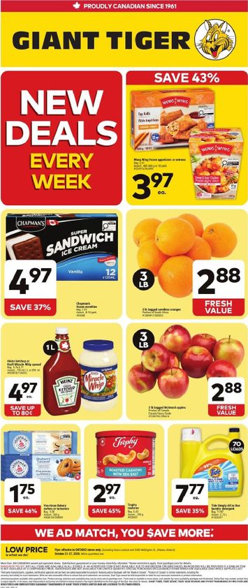 Flyer Giant Tiger - Giant Tiger valid since 10-21 until 10-27 - page 1
