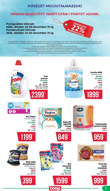 Akciós újság Coop - Coop - Mecsek érvényes 10.22.-tól 10.28.-ig - 7 oldal