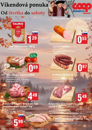 Leták COOP Jednota - COOP Jednota - Víkendová ponuka od 29.10. do 31.10. - strana 3