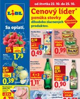 Lidl leták platný od pondelka 19.10.