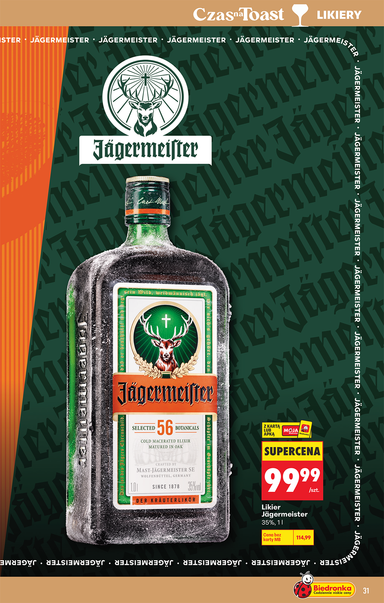 Leták Biedronka Poľsko - Biedronka Poľsko - Alkohol od 19.10. do 31.10. - strana 33