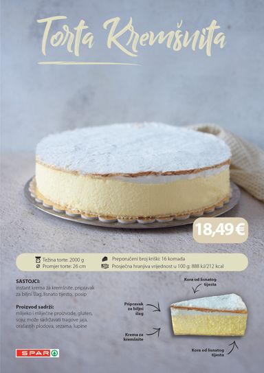 Katalog INTERSPAR - Interspar - Torte vrijedi od 10.08. do 31.12. - stranica 9
