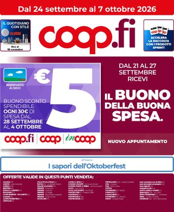 Volantino Coop Firenze - Coop Firenze valido dal 24/09 al 07/10 - pagina 1