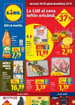 catalog Lidl de la luni 26.10.